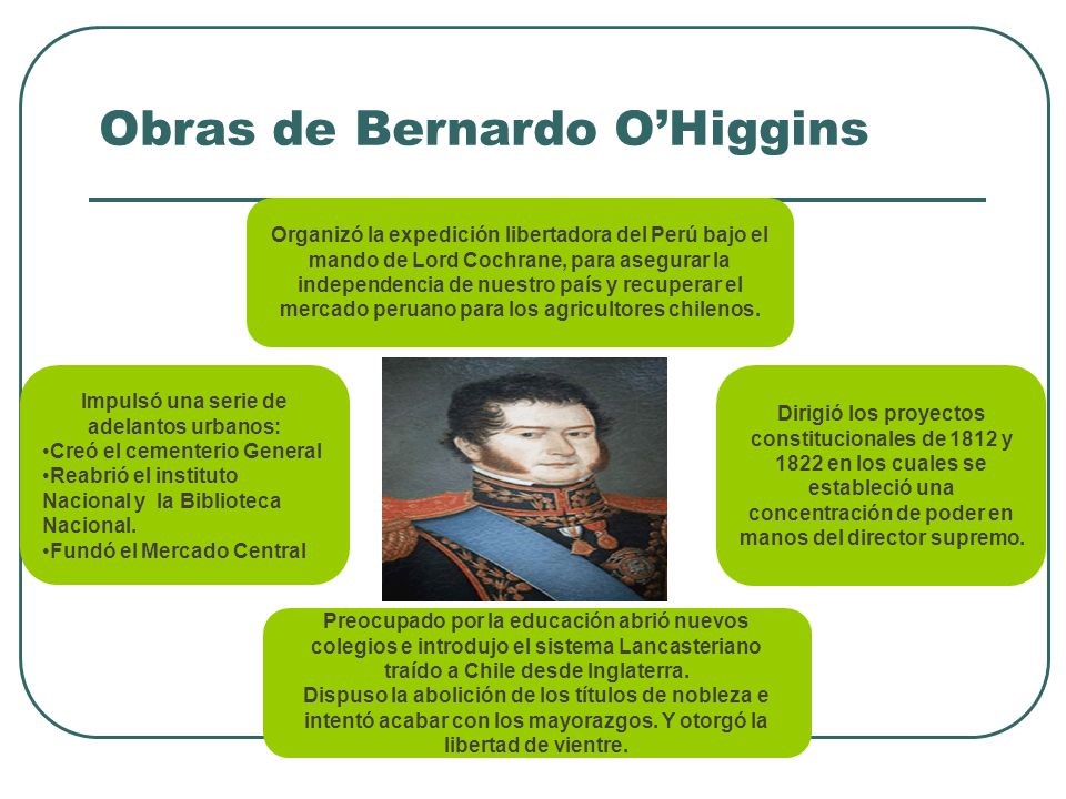 Obras Bernardo Ohiggins Efemeride